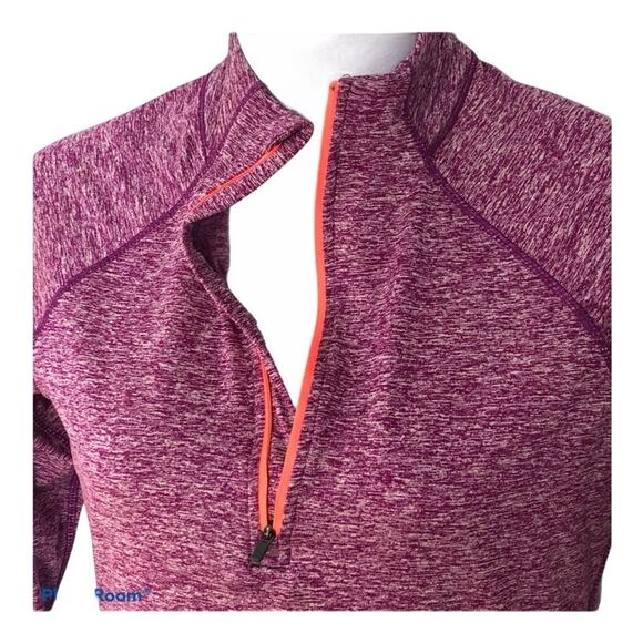 Tangerine Quarter Zip Pullover Reflective Pullover size Medium - Picture 9 of 15